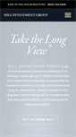 Mobile Screenshot of hillinvestmentgroup.com